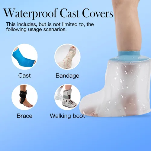 Vista 8 de Funda impermeable para pies de ducha, funda fundida para pies, funda impermeable para botas de ducha, cubierta de pie para ducha después