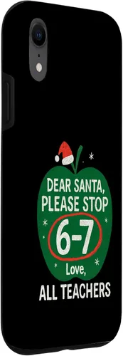 Vista 3 de 67 Christmas Funny Dear Santa Six Seven 6-7 Parents Case for iPhone XR
