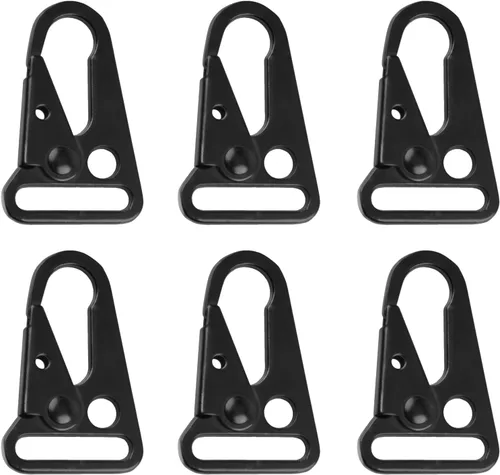 Vista 22 de TRIWONDER Clips de boca ampliados HK Gancho de alta resistencia Ganchos a presión Clips de honda para Paracord al aire libre bolsa mochila
