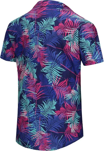 Vista 213 de KYKU - Camisa hawaiana funky para hombre, ropa tropical para vacaciones en Palm Beach