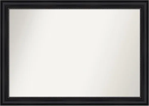 Vista 129 de Amanti Art Espejo personalizado, espejo de baño negro Astor, espejo de pared o espejo de tocador de baño sobre el fregadero (25 x 25 pulgadas)