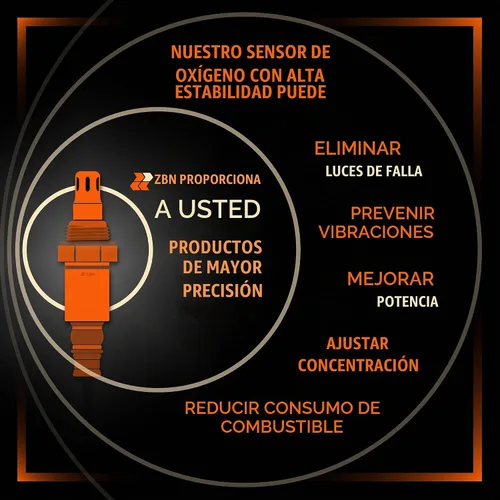 Vista 6 de ZBN 17014 Sensor de oxígeno O2 de flujo ascendente compatible con Audi TT 2001-2006, VW Beetle Golf Jetta 1999 2000 2001 2002 2003 2004 2005