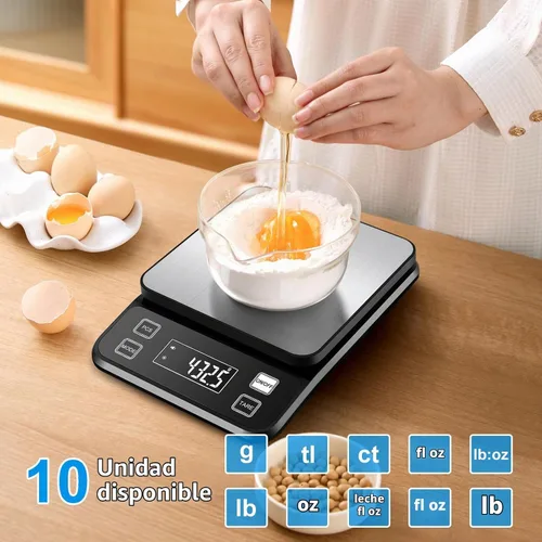 Vista 4 de Diyife Báscula de cocina grande de 22 libras con 0.004 oz de alta precisión