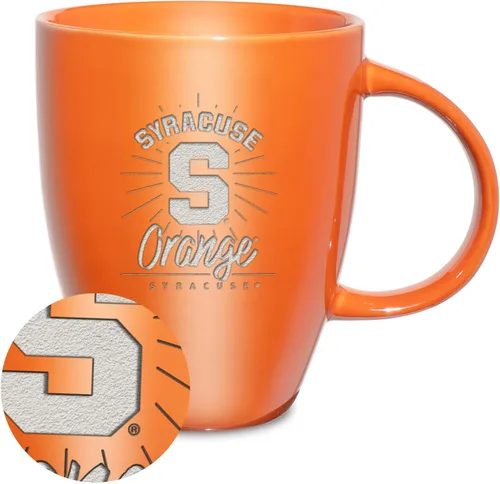 Vista 20 de Rico Industries - Taza de lustre cerámico con grabado láser de la NCAA de 18oz - Café-Té