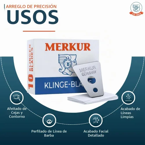 Vista 3 de Merkur Cuchillas de afeitar para detallar, MK-908A