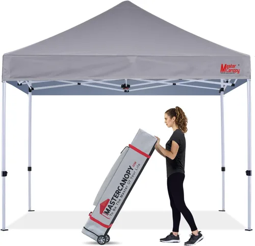 Vista 43 de MASTERCANOPY - Toldo plegable estilo tienda de campaña de 10 x 10 pies, de montura instantánea y para uso comercial, con una bolsa con ruedas