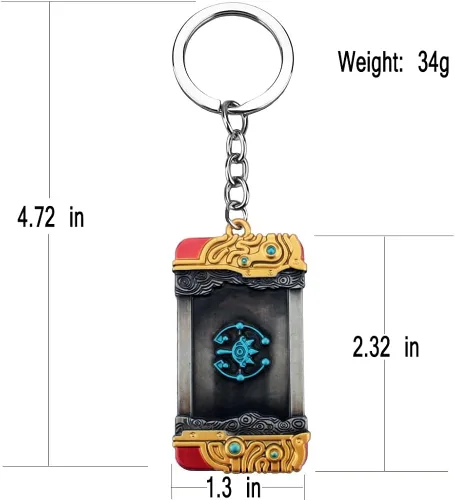 Vista 3 de MEETCUTE Zelda Purya - Llavero para hombres y mujeres, diseño de lágrimas del reino de Zelda, accesorios de cosplay, Llavero 2023