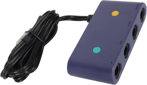 Vista 7 de Adaptador de controlador para Gamecube, convertidor de controlador de juego 3 en 1 para Switch, para WiiU, PC USB y para OS X, con 4 puertos y cable