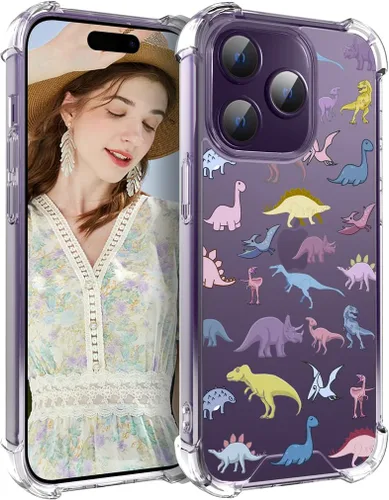 Vista 100 de Funda compatible con iPhone 15, bonita funda transparente para mujer, funda de silicona transparente para teléfono, color negro, tigre poderoso