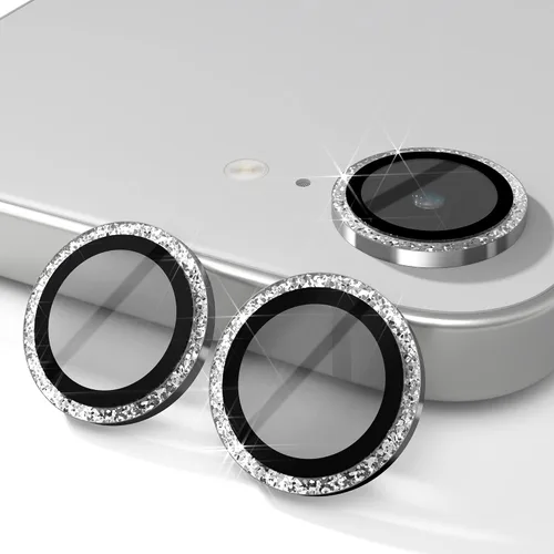 Vista 13 de Orzero Paquete de 3 protectores de lente de cámara para iPhone 17e / iPhone 16e, [instalación EZ] [compatible con fundas] cubierta de lente de Negro