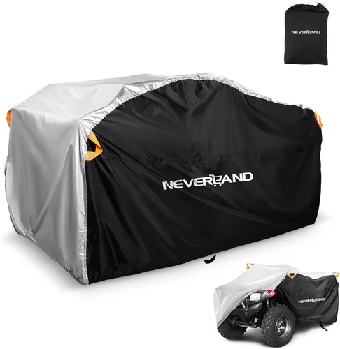 Vista 10 de NEVERLAND Cubierta Impermeable para ATV al Aire Libre - Cubierta para Cuatrimoto de Servicio Pesado Resistente a Desgarros Cubiertas para Vehículos