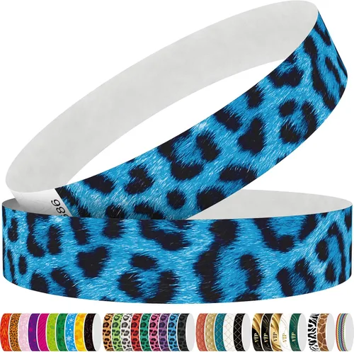 Vista 15 de Tyvek - Pulseras para eventos, diseño creativo de color, pulseras de papel de 3/4 pulgadas, paquete de 250 unidades para fiestas, agrupaciones, Negro
