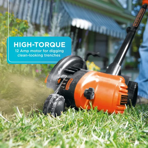 Vista 4 de BLACK+DECKER, LE760FF - Cortador y trinchador de paisaje 2 en 1, de 12 amperios