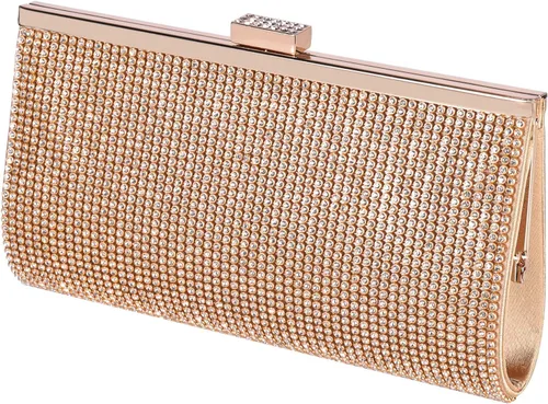 Vista 13 de JIAN YA NA Fashion Women Bridesmaid Lady Girl Bride Evening Clutch Bag for Prom Cocktail Party Wedding Engagement