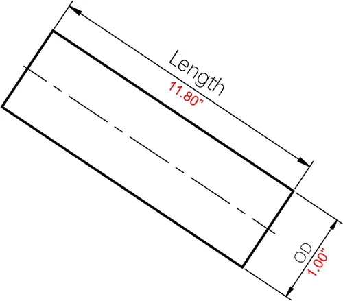 Vista 6 de AC PERFORMANCE Tubo recto de intercooler de aluminio de 1" (25mm) OD, tubo de admisión de aire con acabado cepillado