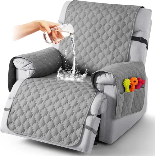 Vista 41 de TAOCOCO Fundas reclinables 100% impermeables, con correas para las piernas, funda de sofá reclinable reversible para silla reclinable, protector