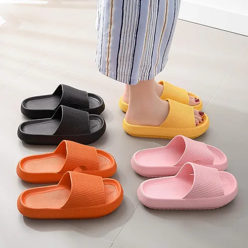 Vista 3 de shlutesoy Zapatos de ducha, pantuflas de baño, sandalias para mujeres y hombres, pantuflas para los amantes de los amantes, impermeables, ligeras