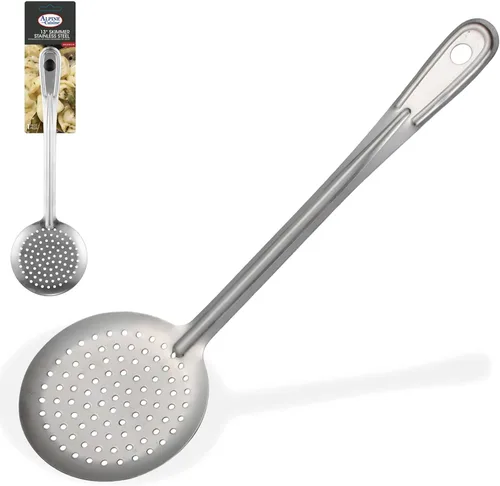Vista 9 de Alpine Cuisine Cucharón de acero inoxidable con mango largo – Los mejores accesorios de cocina para agitar, dividir y servir cucharón – Chile