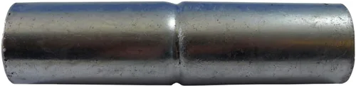 Vista 11 de Valla de enlace de cadena Top Rail Manguito: 1-3/8" X 6" ~ Tubo de hardware de valla de enlace de cadena. Paquete de 2 Galvanizado