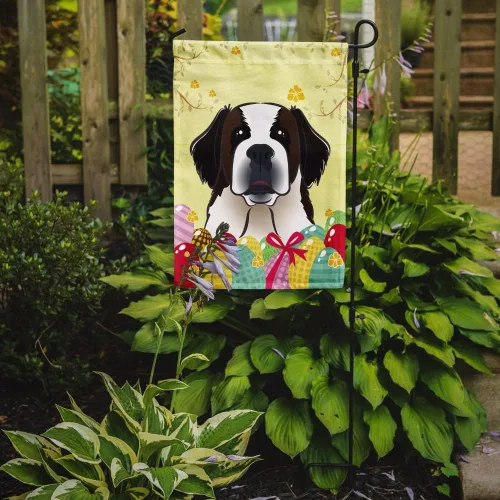 Vista 261 de Caroline's Treasures BB1923GF Bandera decorativa para jardín con diseño de Border Collie, para caza de huevos de Pascua, para jardín, jardín, patio