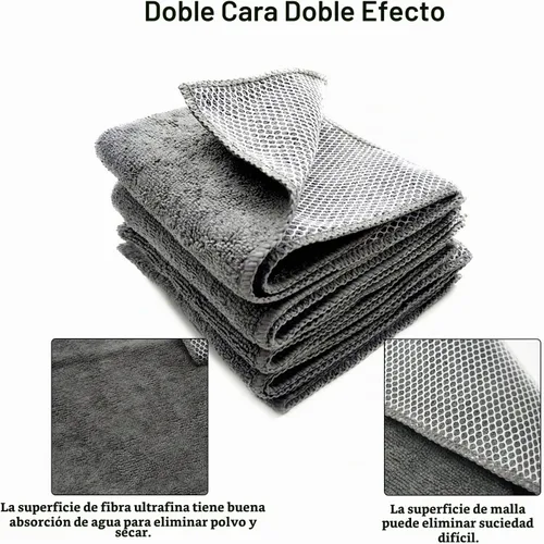 Vista 9 de Top-spring Paño de limpieza de microfibra, 12 x 12 pulgadas, paños de cocina ultra absorbentes, trapos secos para platos, paños de lavado con lado