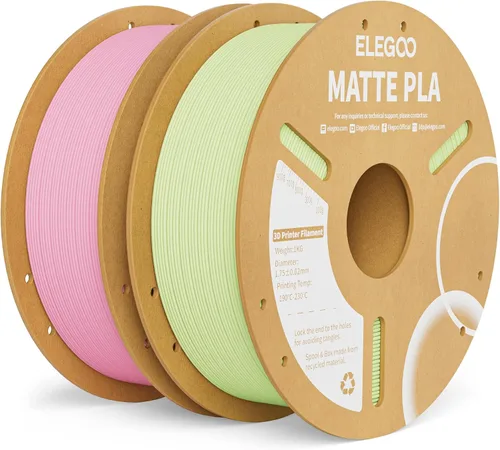 Vista 23 de ELEGOO Paquete de filamento de impresora 3D PLA mate 22 lbs 0.07 in