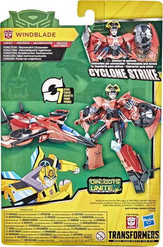 Vista 5 de Transformers Bumblebee Cyberverse Adventures Dinobots Unite Action Attackers Warrior Class Windblade with Cyclone Strike