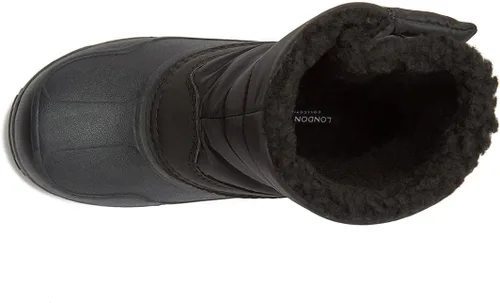 Vista 4 de London Fog Jett Botas de nieve para niños, botas de nieve de invierno aisladas para niños y niñas, tallas de 11 a 5