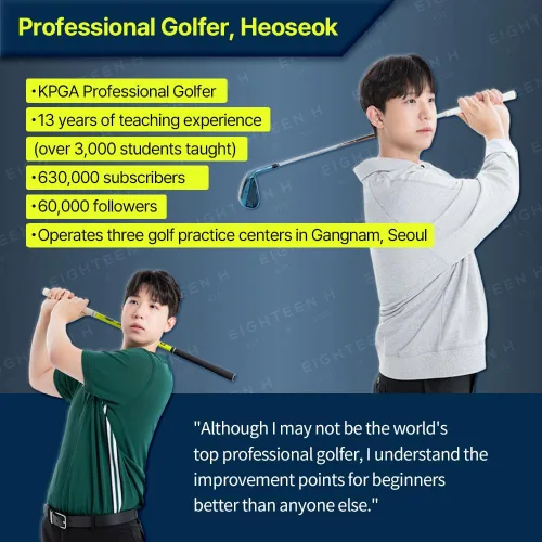Vista 2 de Entrenador de swing de golf Max Speed Heoseok Pro Training Aid Equipment Indoor Practice Accessories Men Women