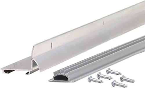 Vista 6 de M-D Building Products 06015 - Junta adhesiva para puerta en forma de L de 36 pulgadas, color plateado, aluminio