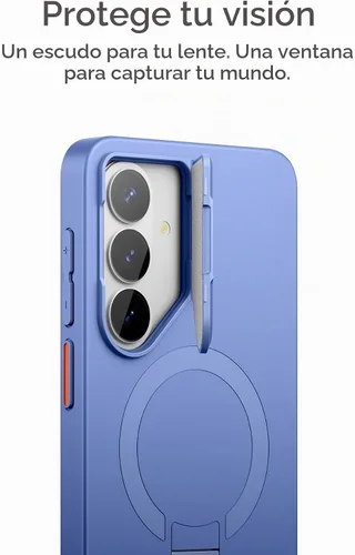 Vista 5 de SURITCH Funda protectora magnética para Samsung Galaxy S26 Plus, funda protectora magnética con cubierta de cámara y soporte de metal ajustable