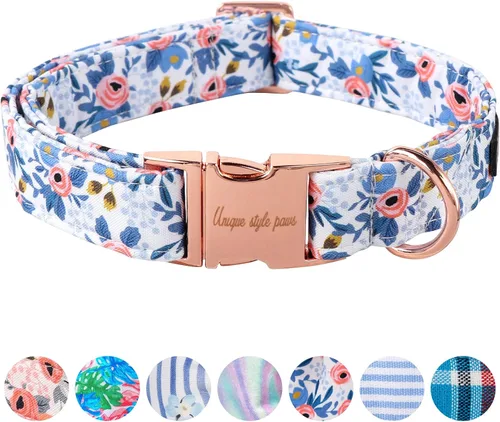 Vista 81 de Unique style paws Collar de perro con hebilla de plástico con colgante, collar de cachorro para primavera y verano, traje de baño para fiesta