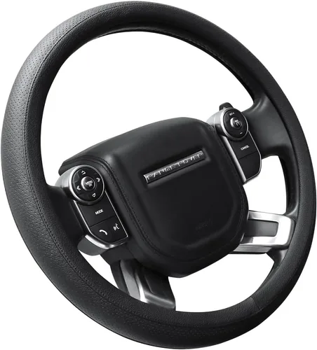 Vista 24 de SEG Direct Funda para volante de automóvil, tamaño mediano estándar de 14 1/2-15 pulgadas, embalaje no plegable, resistente, antideslizante, cuero