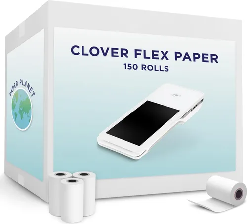 Vista 8 de PaperPlanet Papel térmico para recibos para Clover Flex Compatible con modelos Clover POS C400 C401 C403 C405 C406 10 rollos