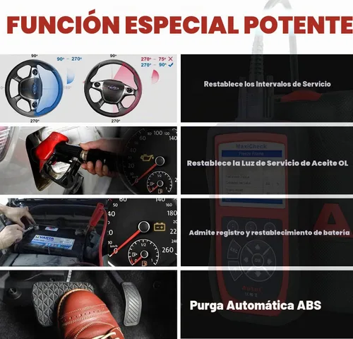 Vista 3 de Autel MaxiCheck PRO - Herramienta de Escaneo AutoBleed de Purga de Frenos ABS con Diagnóstico ABS SRS, OBDII Completo, BMS EPB SRS SAS Servicios