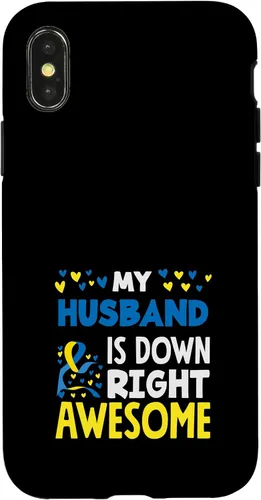 Vista 5 de My Husband is Down Right Awesome Down Syndrome Awareness Case for iPhone 17