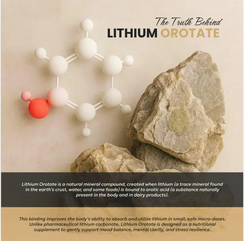 Vista 8 de Gomitas de Orotate de litio de 5 mg, suplemento de litio de microdosis prémium para un equilibrio y concentración tranquilos, sabor natural a