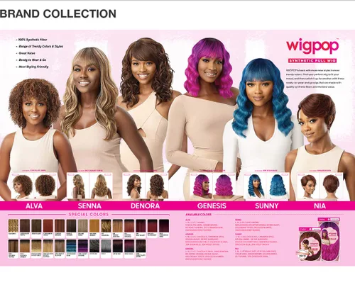 Vista 6 de Outre Peluca completa Wigpop fibra resistente al calor High Tex NIA (DX51)