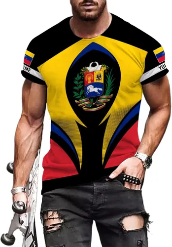 Vista 5 de Royal Fight - Camisas personalizadas de Venezuela con escudo de armas de Venezuela, camisas de bandera de Venezuela para hombres y mujeres