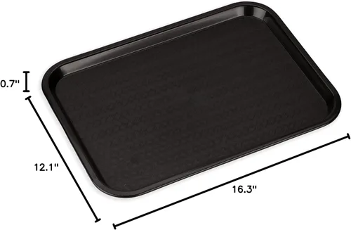 Vista 3 de Carlisle (ct121603) 12 x 16 cafeã "â ® Fast Alimentos Bandeja por de Carlisle Negro