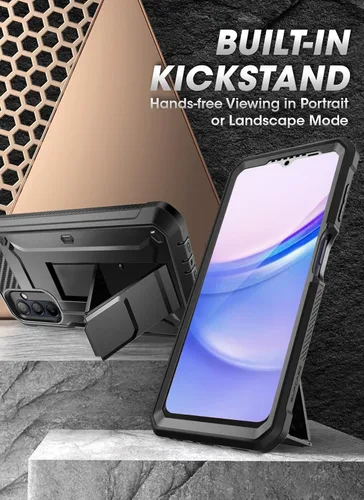 Vista 3 de SUPCASE Funda para Samsung Galaxy A16 con protector de pantalla (Unicorn Beetle Pro), [soporte integrado y clip para cinturón]