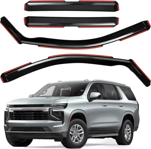 Vista 24 de AUXKO Protectores de lluvia para BMW X3 2018-2024 2025, 4 piezas de accesorios para viseras de ventilación de ventana, protector de lluvia con cinta