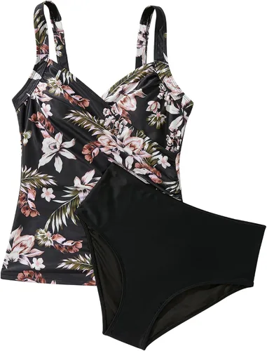 Vista 39 de SUUKSESS Traje de baño tankini sexy con efecto de realce y control de abdomen para mujer