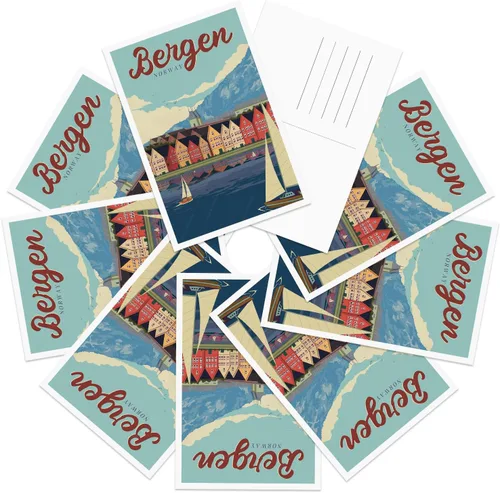 Vista 19 de gaeaverse Amsterdam Países Bajos Postales de paisaje vintage 9 piezas/juego de tarjetas de felicitación de ciudades del mundo para negocios, viajes