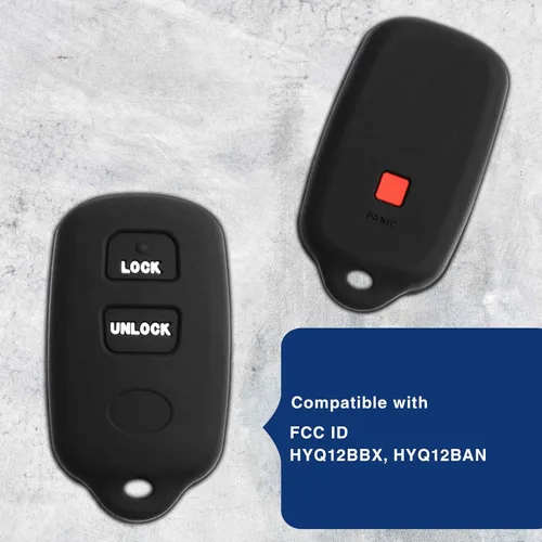 Vista 5 de KeyGuardz - Carcasa de goma suave para llave de automóvil sin llave para Toyota Scion Celica Corolla Echo Highlander Yaris