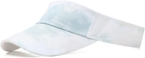 Vista 8 de Gorras Deportivas con Visera Solar de Algodón con Parte Superior Abierta para Hombres y Mujeres Verde militar