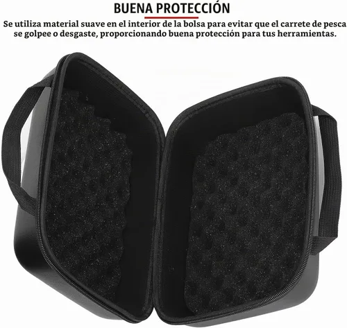 Vista 3 de Estuche de herramientas rígido, 10x8x4 pulgadas EVA Hard Shell Tool