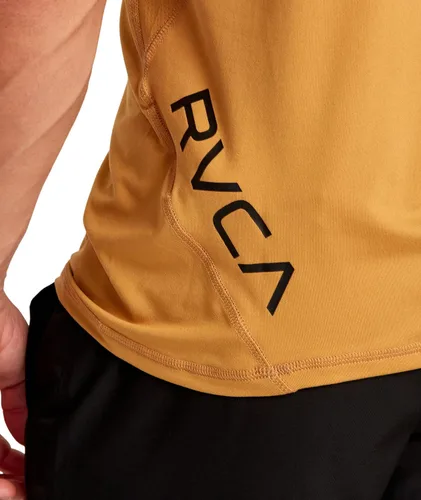 Vista 6 de RVCA Camiseta deportiva de manga corta con cuello redondo para hombre