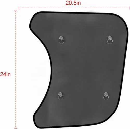 Vista 5 de Parasol de ventana lateral para semircamión, ajuste personalizado para Freightliner Cascadia (todos los años), protección UV interior, fácil