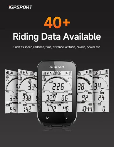 Vista 3 de iGPSPORT BSC100S Computadora GPS para Bicicleta Inalámbrica, Pantalla LCD de 2.6'' 40H Recargable Impermeable Computadora de Ciclismo Bluetooth ANT+